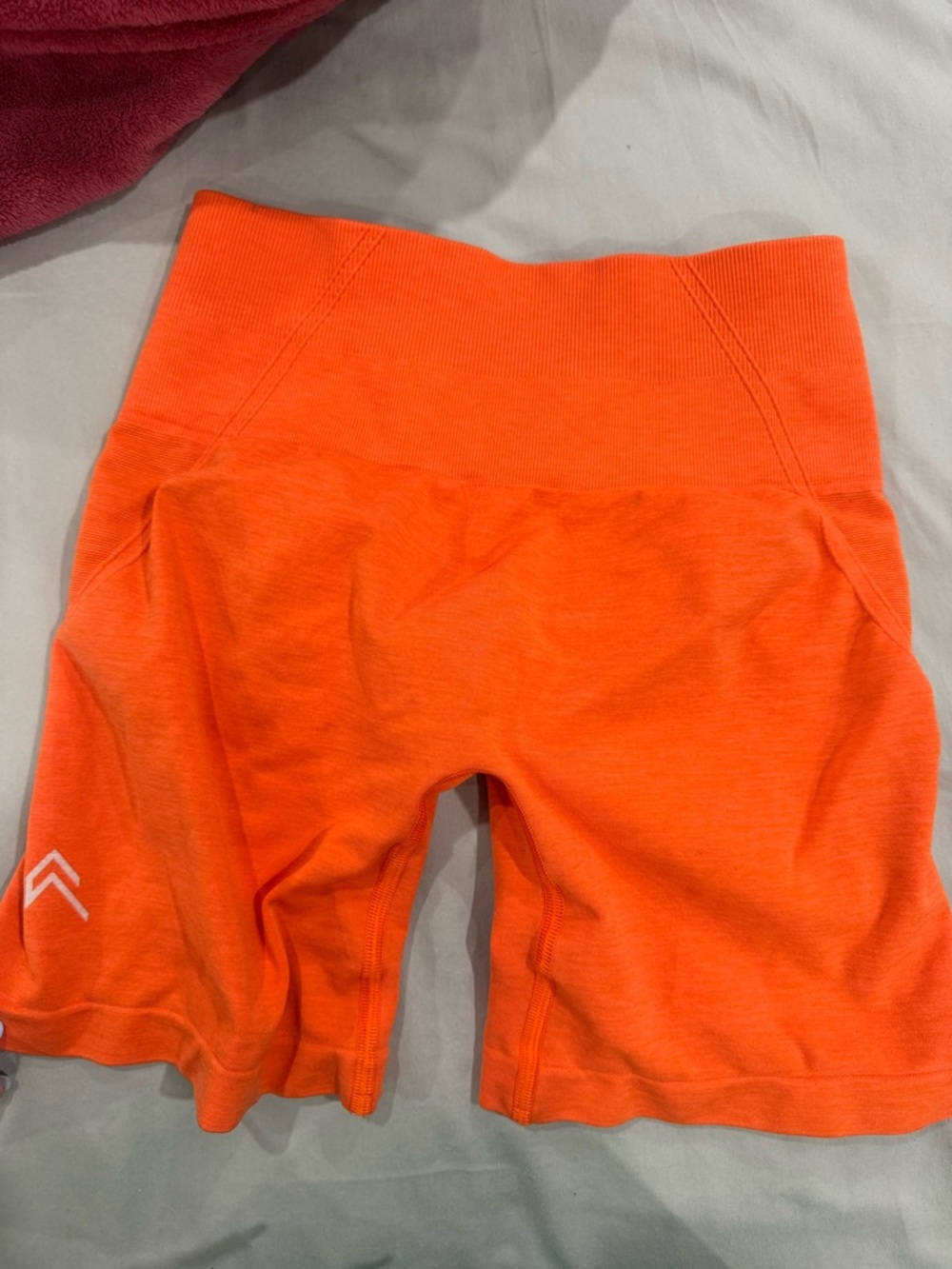 Oner Active High-Waist Athletic Bike Shorts - Orange